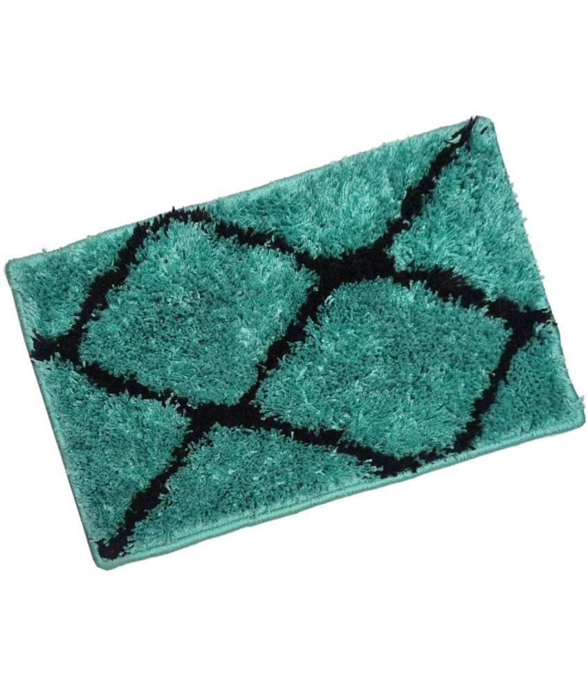 ADIRNY - Regular Polycotton Door Mat ( 59 X 39 cm ) Single - Green ADIRNY - Regular Polycotton Door Mat ( 59 X 39 cm ) Single - Green