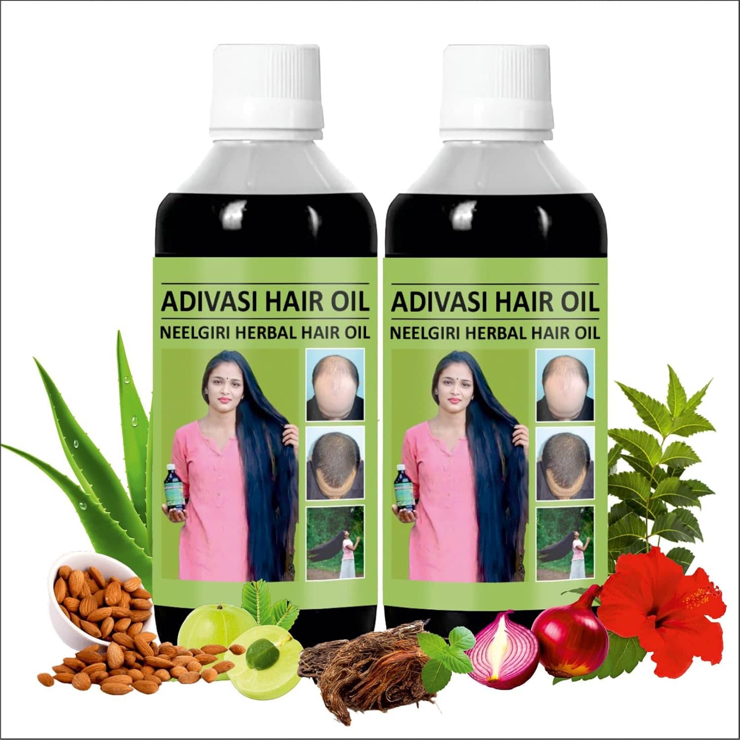 ADIVASI NEELAMBARI Hair Growth Kalonji Oil 300 ml ( Pack of 1 )