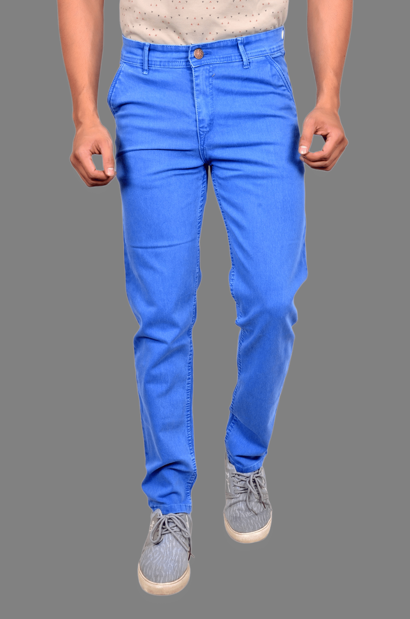 AGRAYYANA Regular Fit Basic Men's Jeans - Sea Blue ( Pack of 1 ) - Jeans | Buy online on ZillyBuy