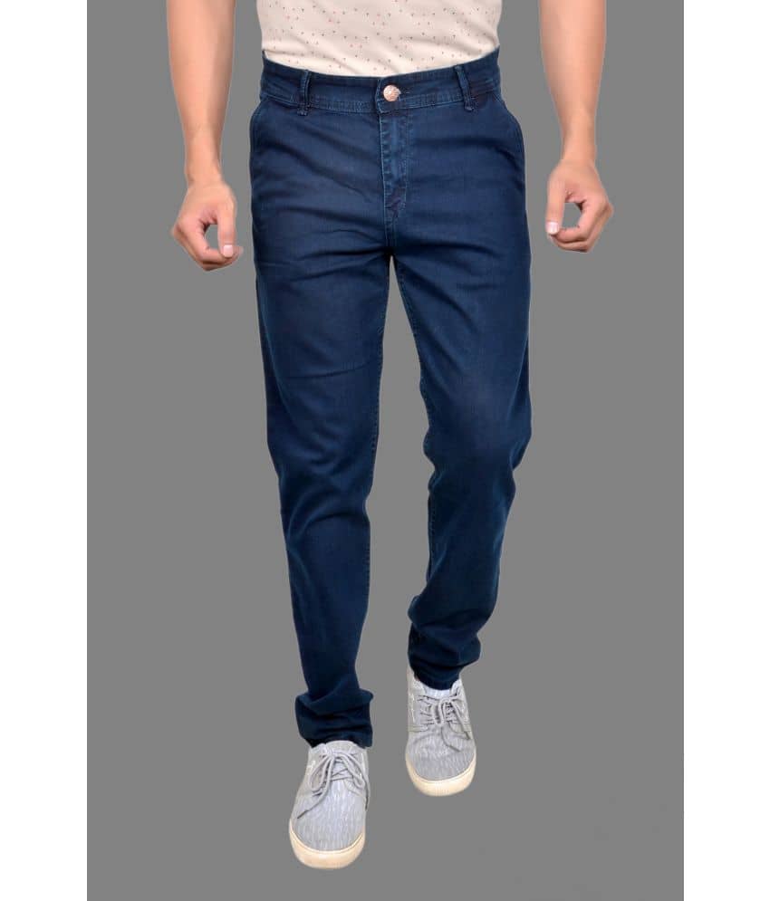 AGRAYYANA Regular Fit Washed Men's Jeans - Navy Blue ( Pack of 1 ) - Jeans | Buy online on ZillyBuy