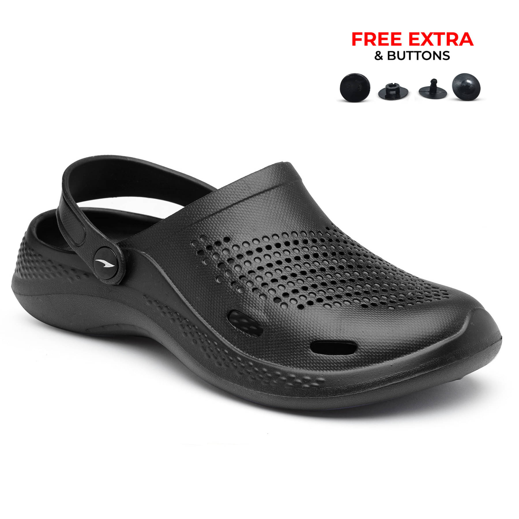     			ASIAN - Black Men's Clogs