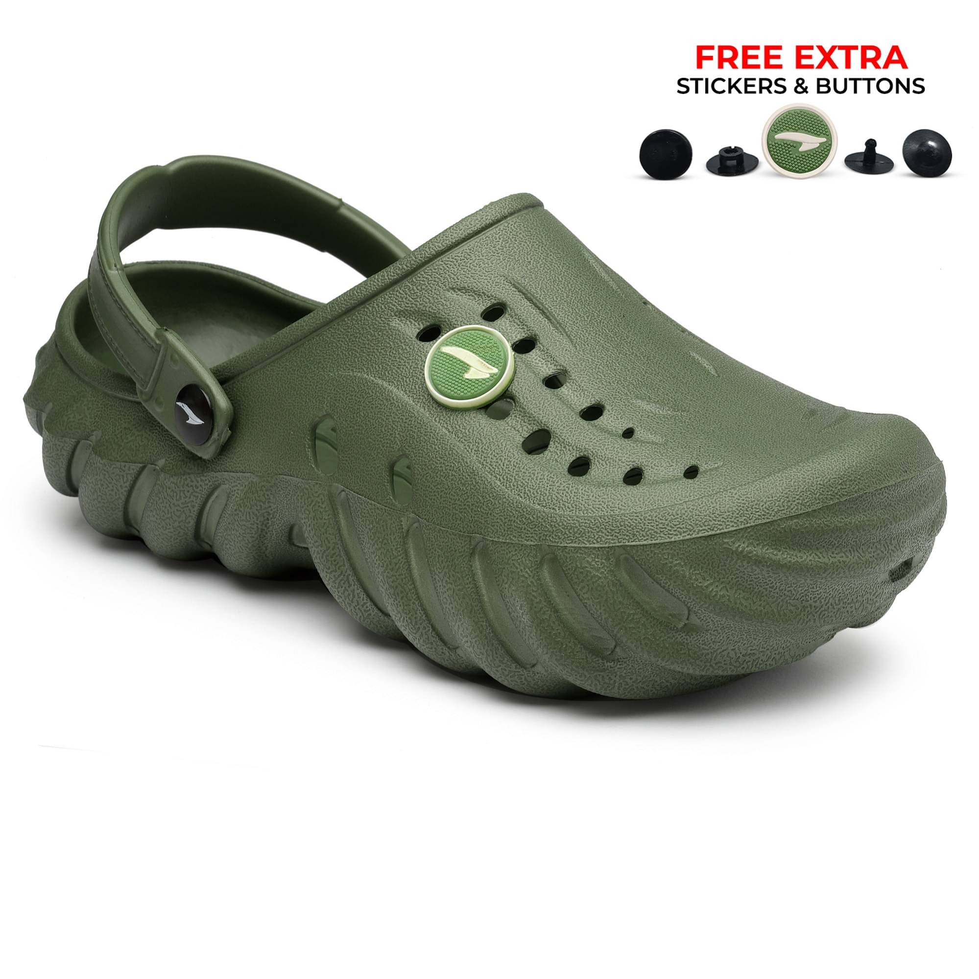     			ASIAN - Olive Men's Clogs