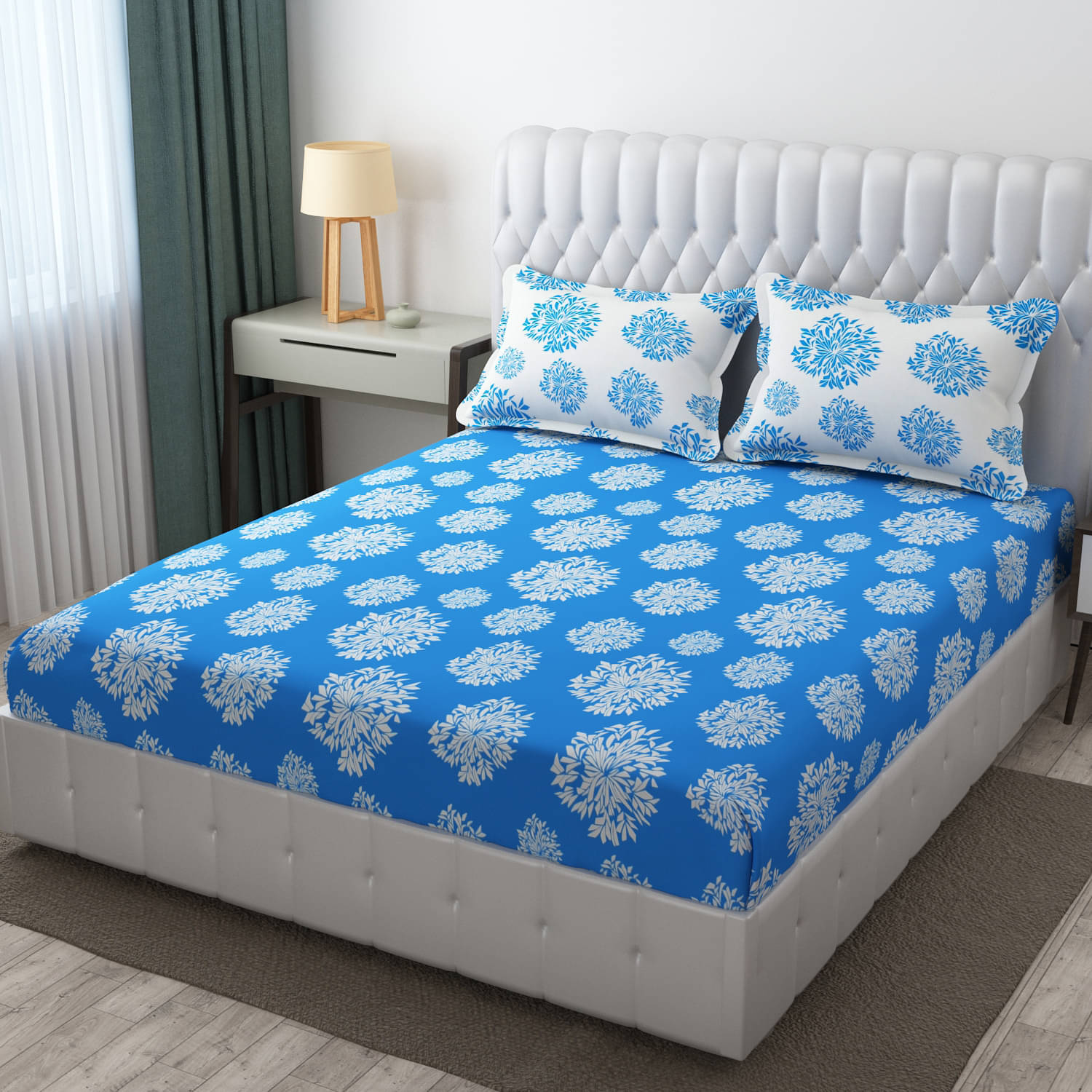 Apala Microfiber 1 Double King Bedsheet with 2 Pillow Covers ( Light Blue ) Apala Microfiber 1 Double King Bedsheet with 2 Pillow Covers ( Light Blue )