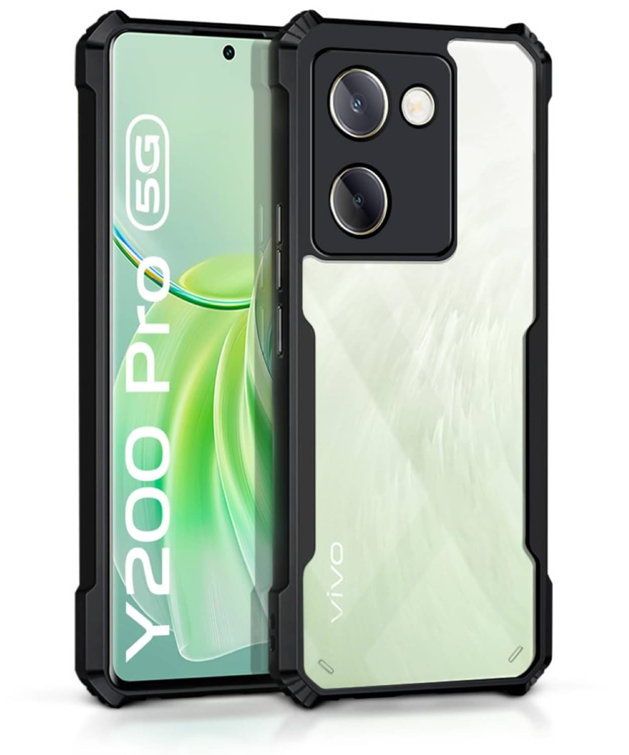     			Case Vault Covers Bumper Cases Compatible For Polycarbonate Vivo Y200 Pro ( Pack of 1 )