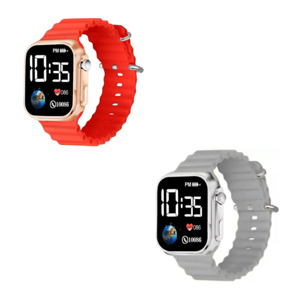     			Cosmic Red Rubber Digital Men's Watch