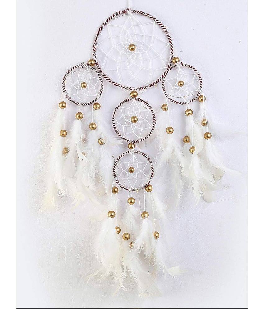 DHRUVTAR STORE White Steel Dream Catcher - Pack of 1 ( 55 X 15 cms ) DHRUVTAR STORE White Steel Dream Catcher - Pack of 1 ( 55 X 15 cms )