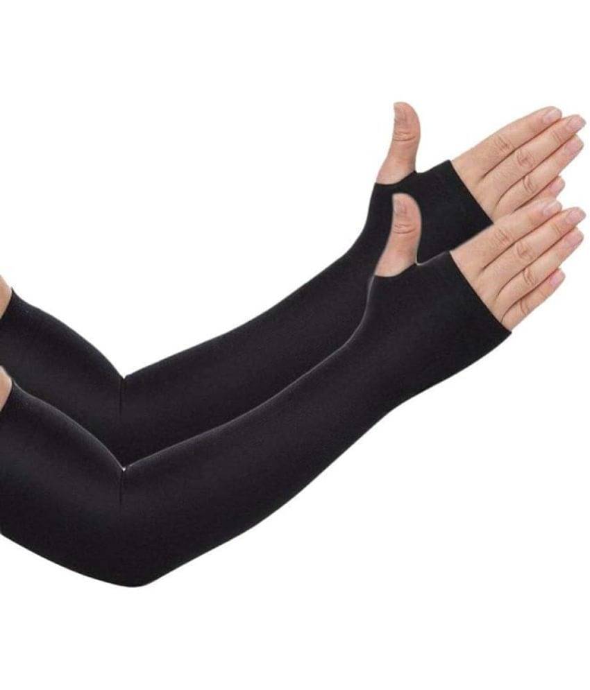 Fitness Scout Black Solid Riding Sleeves ( Single Set ) Fitness Scout Black Solid Riding Sleeves ( Single Set )