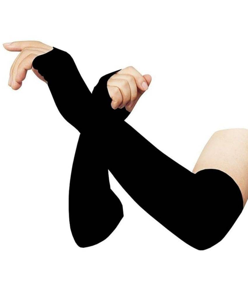     			Fitness Scout Black Solid Riding Sleeves ( Single Set )