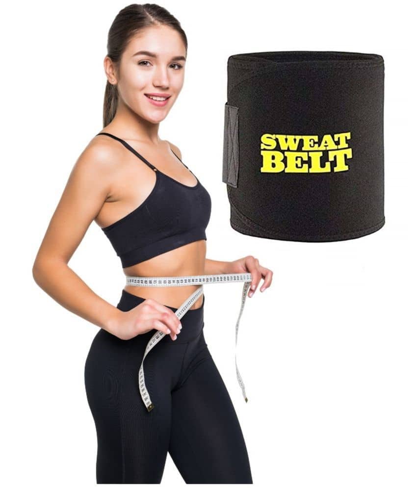 HORSE FIT Sweat Slim Belt for Women Belly Fat Made of Neoprene, Stomach Belt for Men and Women Non-Tearable, Belt for Tummy Exercise Fitness Waist Trainer, Slim Belt for Men - Sports and Fitness Equipment | Buy online on ZillyBuy