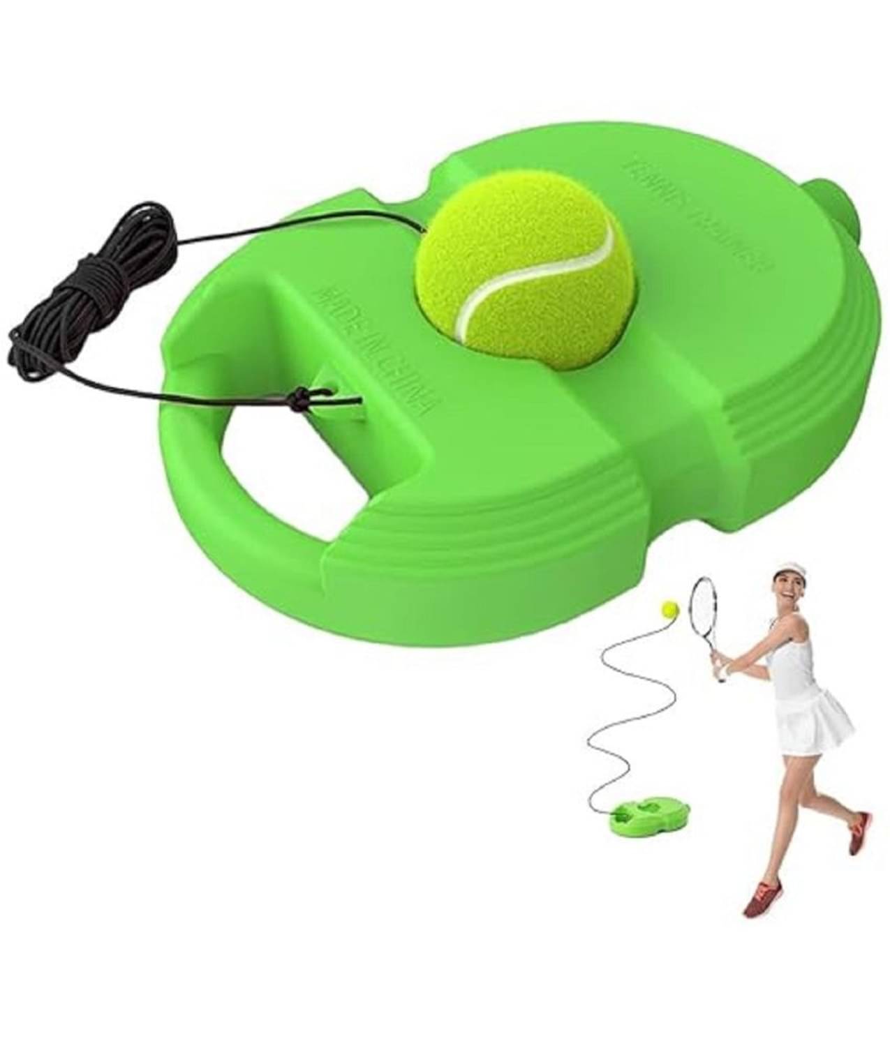     			HORSE FIT Tennis Trainer Rebound Ball with  String Balls, Solo Tennis Training Equipment for Self-Practice, Portable Tennis Practice Training Tools for Adults, Kids, Beginners Sport Exercise (Multicolor)