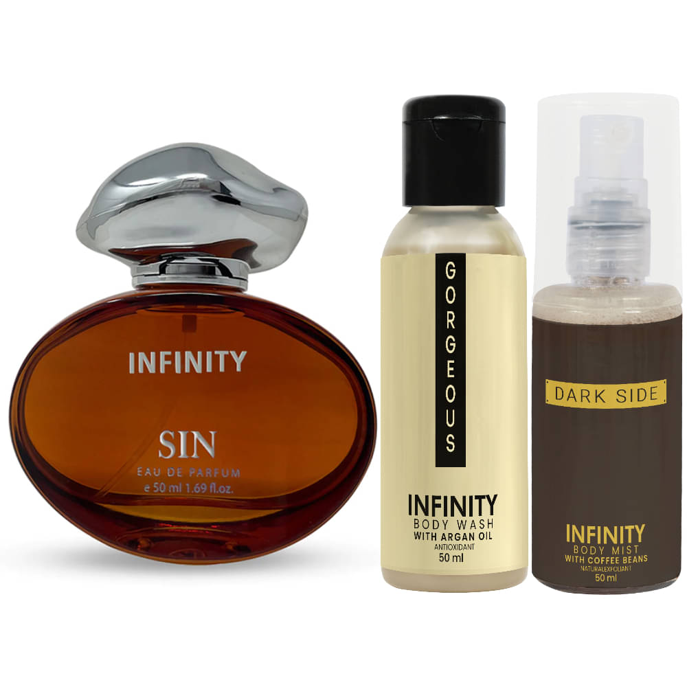     			Infinity Bare EDP Perfume 100ml, Beaute Body Wash 50ml, Beaute Body Mist 35ml Pack of 3