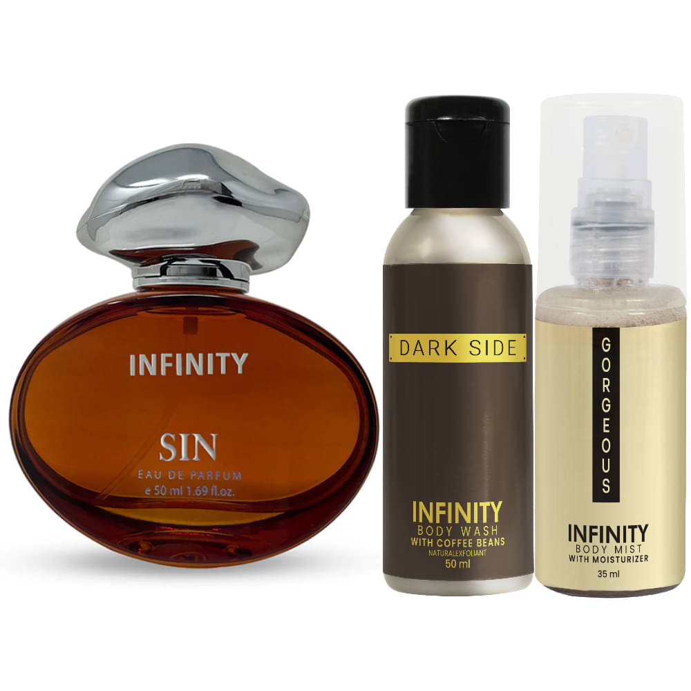     			Infinity Bare EDP Perfume 100ml, Beaute Body Wash 50ml, Beaute Body Mist 35ml Pack of 3