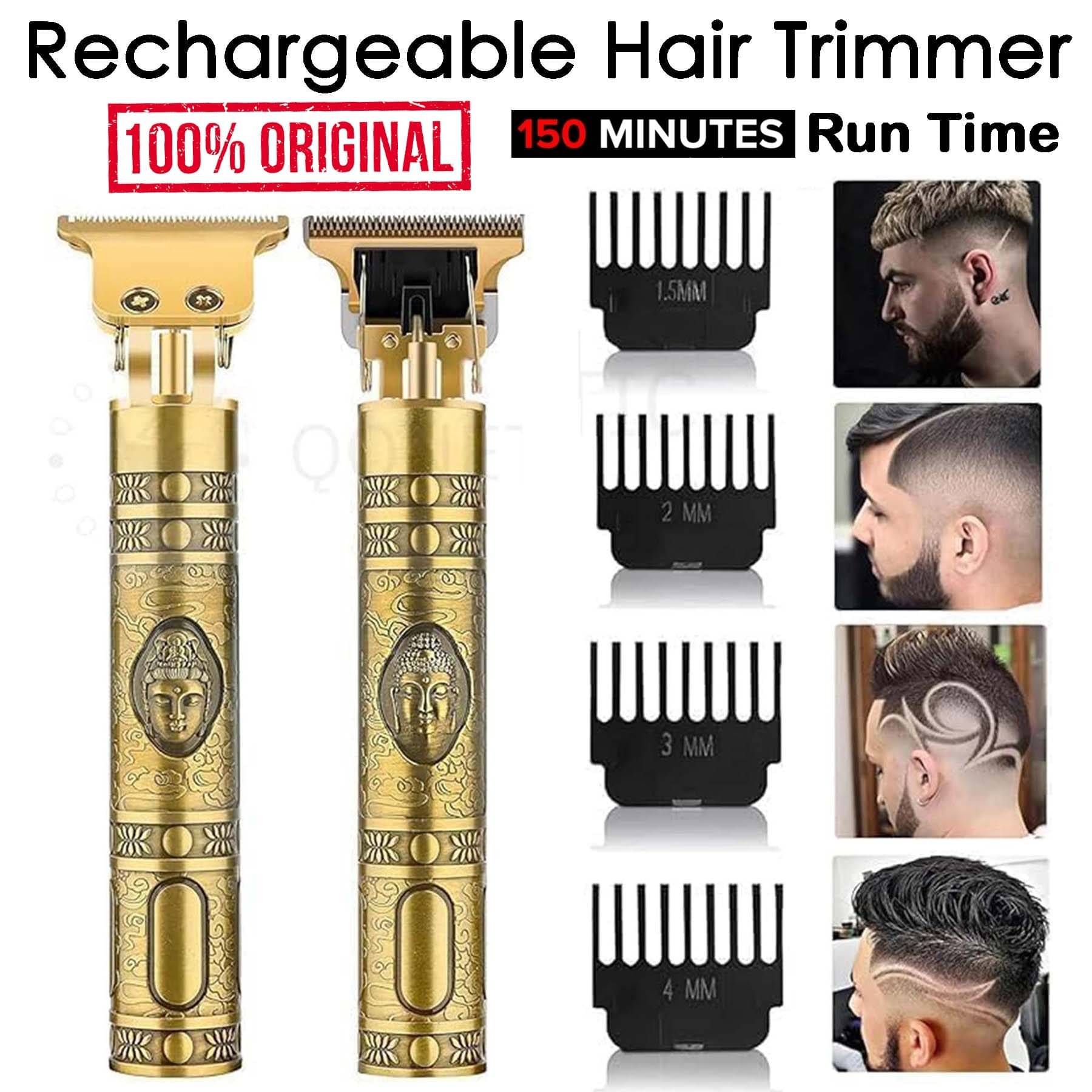     			Intimify Hair Trimmer Gold Cordless Beard Trimmer With 150 minutes Runtime