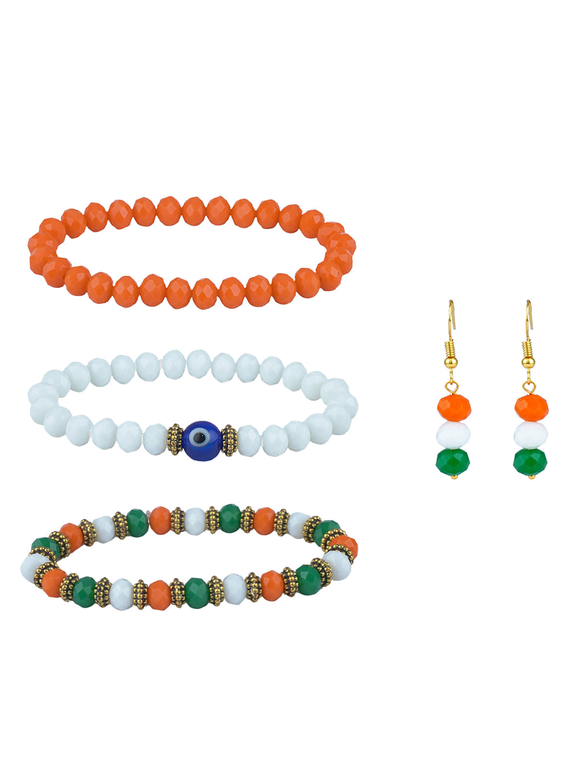 JFL - Jewellery For Less Multicolor Bracelet ( Pack of 3 ) JFL - Jewellery For Less Multicolor Bracelet ( Pack of 3 )
