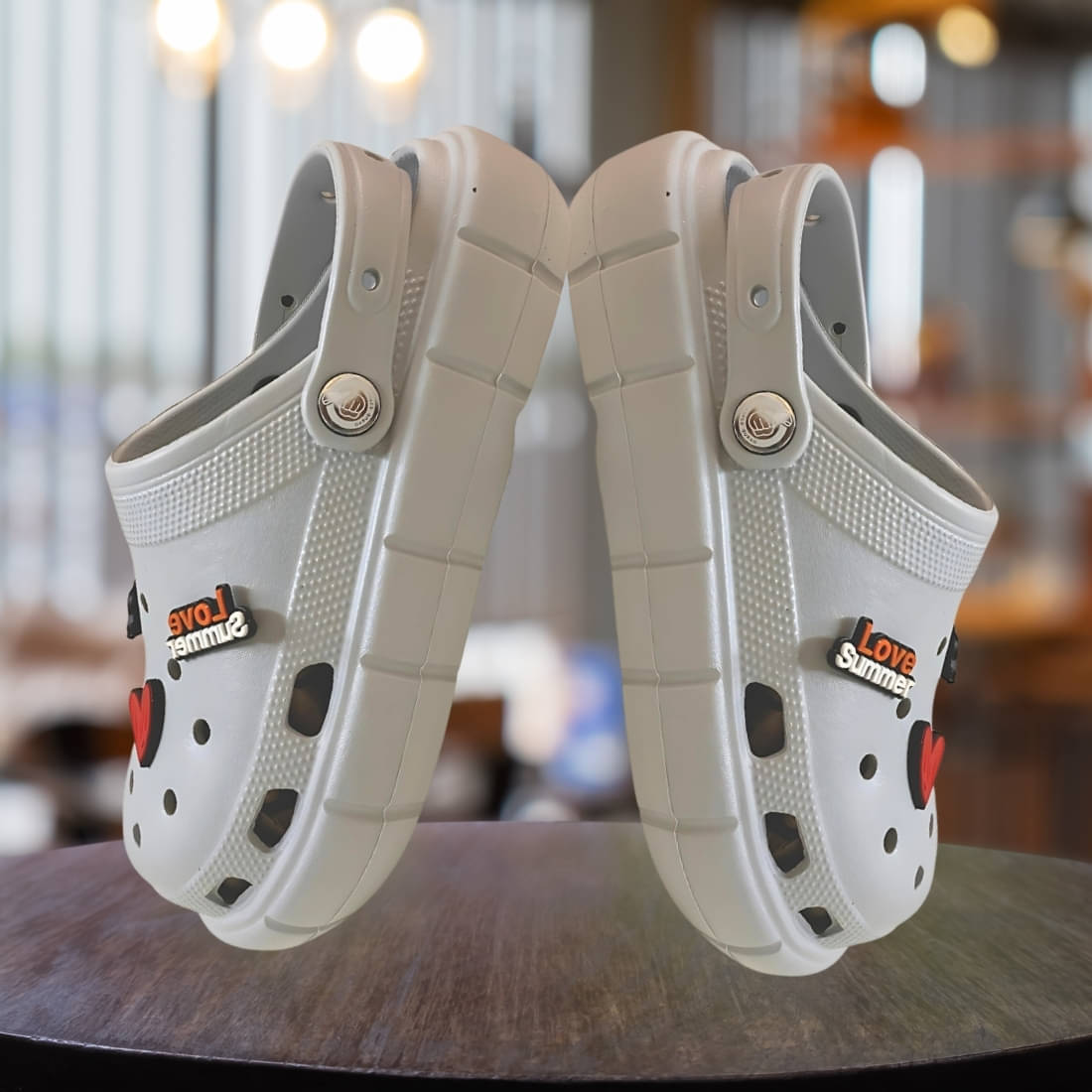     			Jootiyapa Gray Clogs