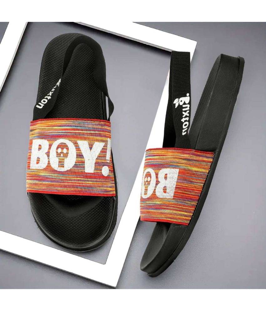LYO EAGER - Orange Men's Floater Sandals     			LYO EAGER - Orange Men's Floater Sandals