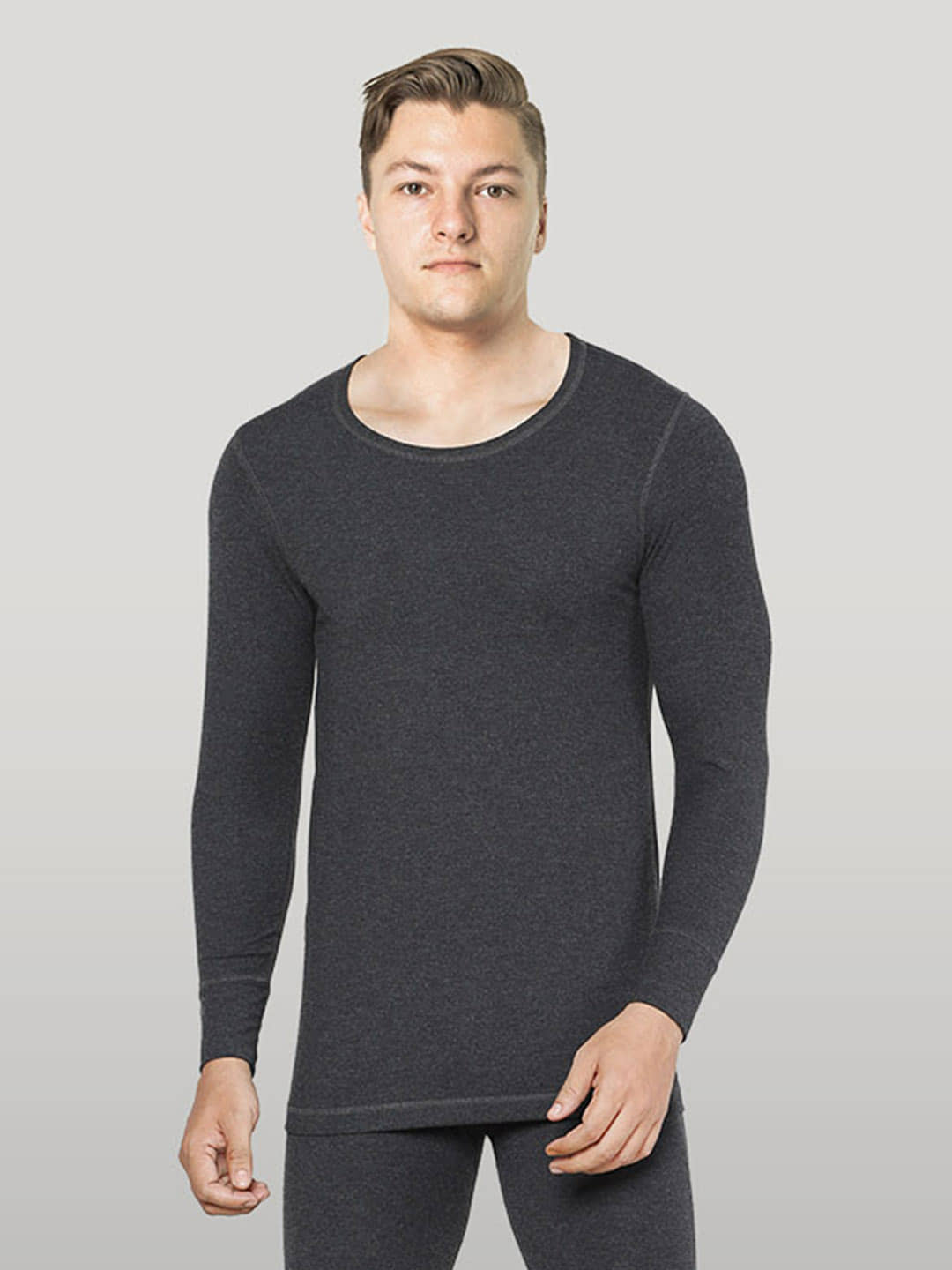 Lux Inferno Pack of 1 Cotton Thermal Tops For Men's ( Black )