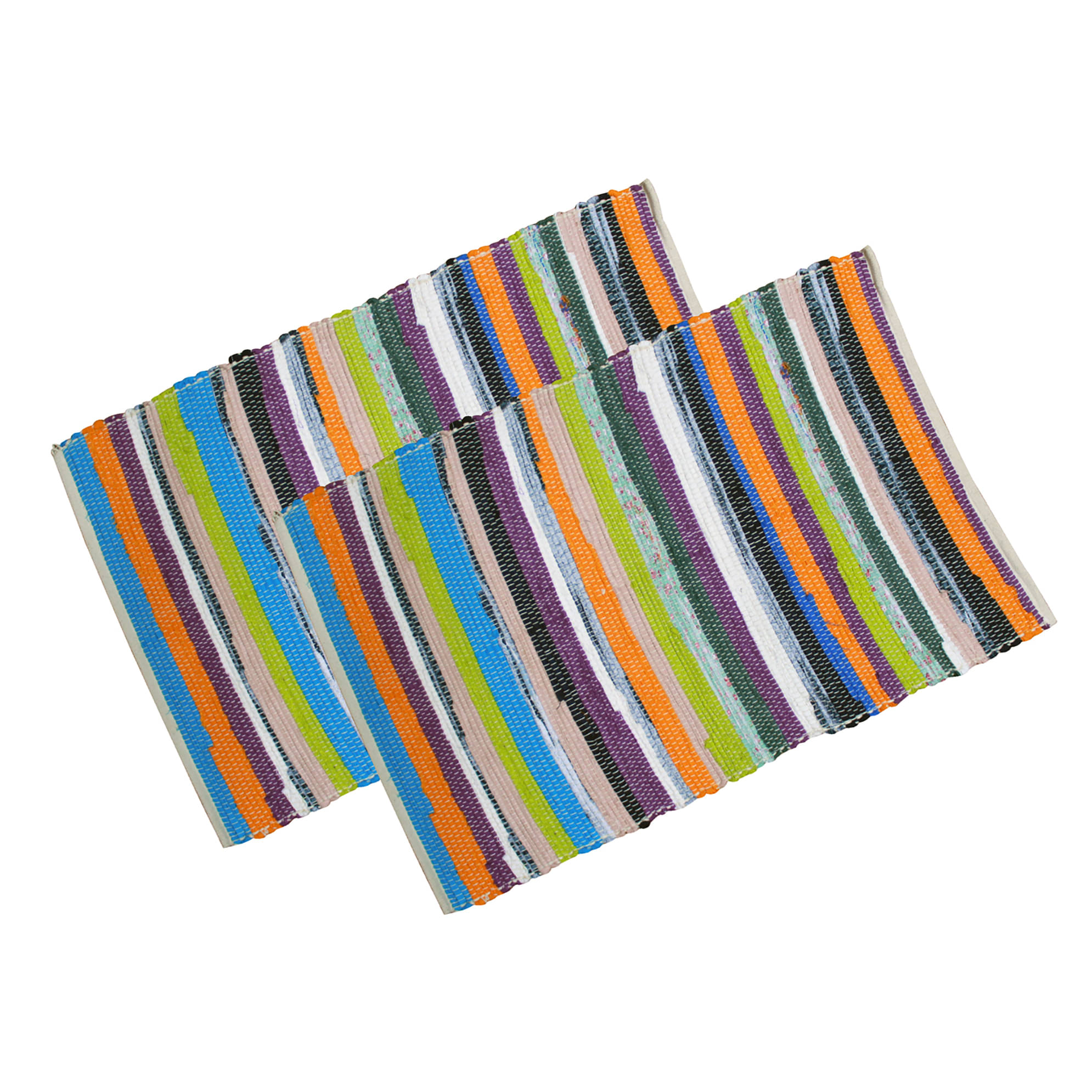     			Oasis Hometex - Regular Cotton Door Mat ( 75 X 50 cm ) Set of 2 - Multi