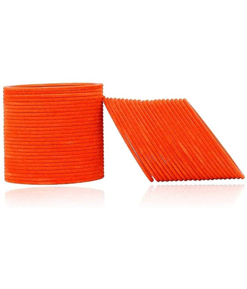     			Omsar Jewelry Orange Bangle Set ( Pack of 36 )