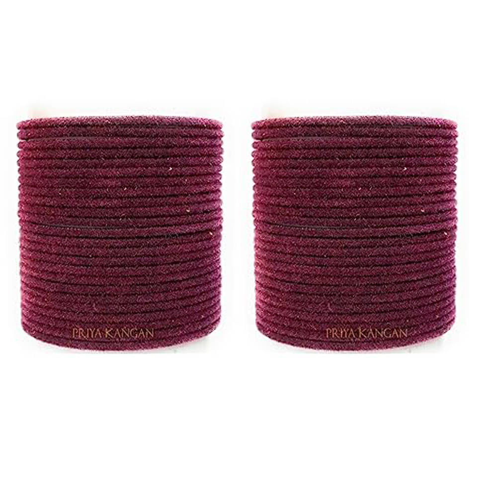 Omsar Jewelry Purple Bangle Set ( Pack of 36 ) Omsar Jewelry Purple Bangle Set ( Pack of 36 )