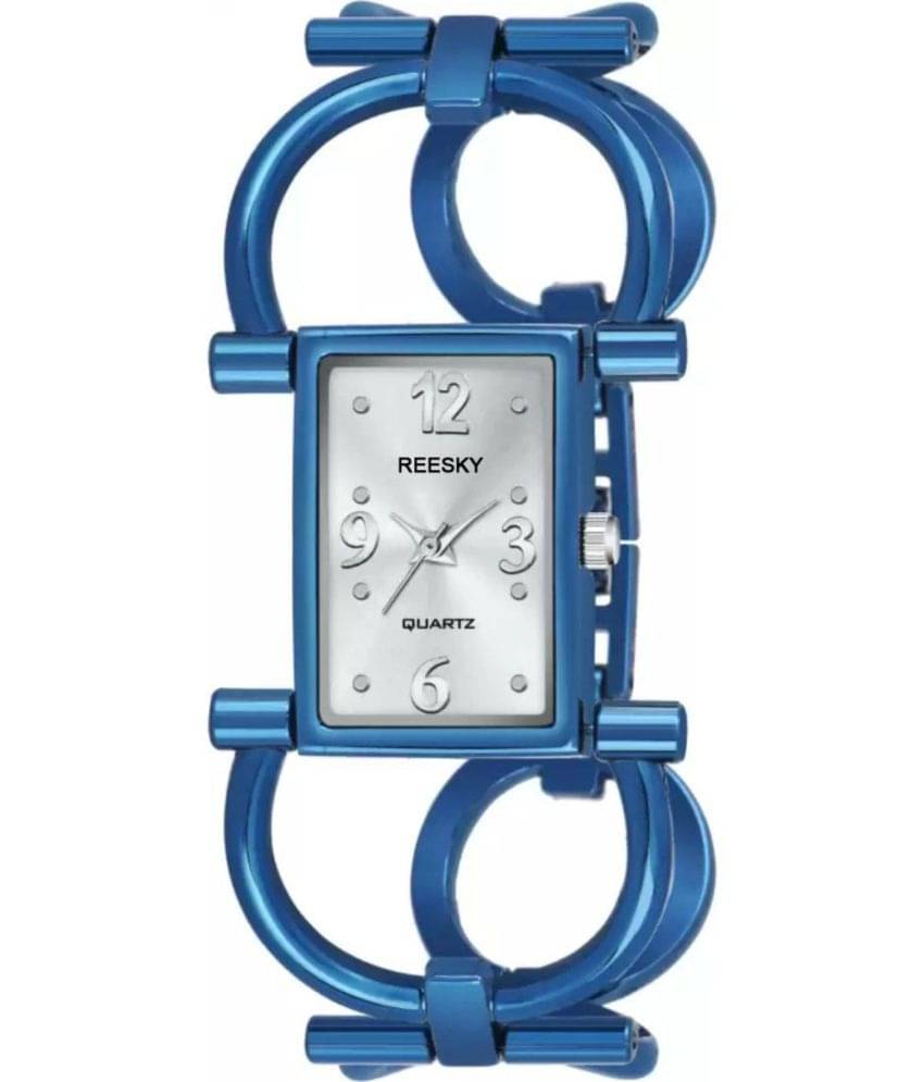     			REESKY Blue Metal Analog Womens Watch