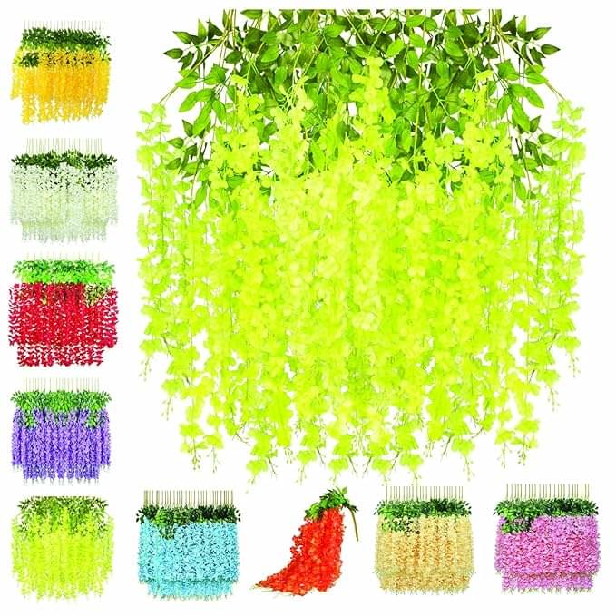     			RealPBR - Green Wild Artificial Flower ( Pack of 6 )