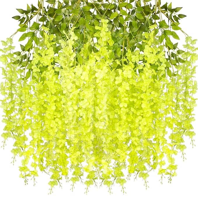 RealPBR - Green Wild Artificial Flower ( Pack of 4 )