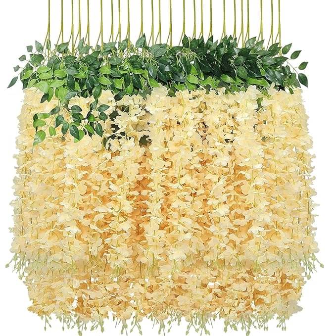     			RealPBR - Peach Wild Artificial Flower ( Pack of 4 )