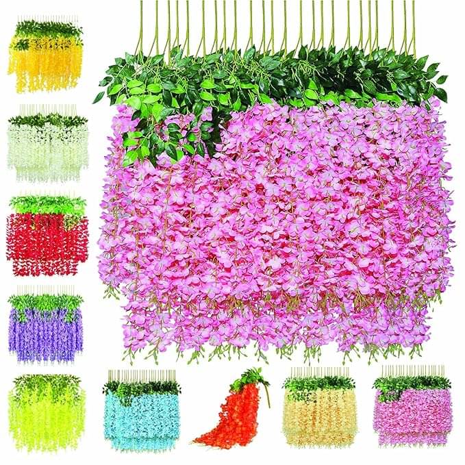     			RealPBR - Pink Wild Artificial Flower ( Pack of 6 )