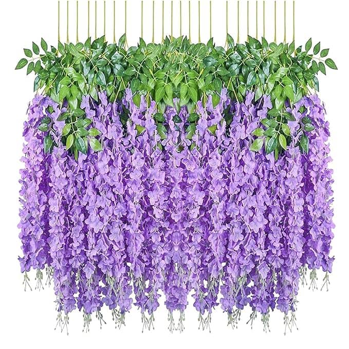 RealPBR - Purple Wild Artificial Flower ( Pack of 4 )