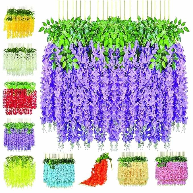     			RealPBR - Purple Wild Artificial Flower ( Pack of 6 )