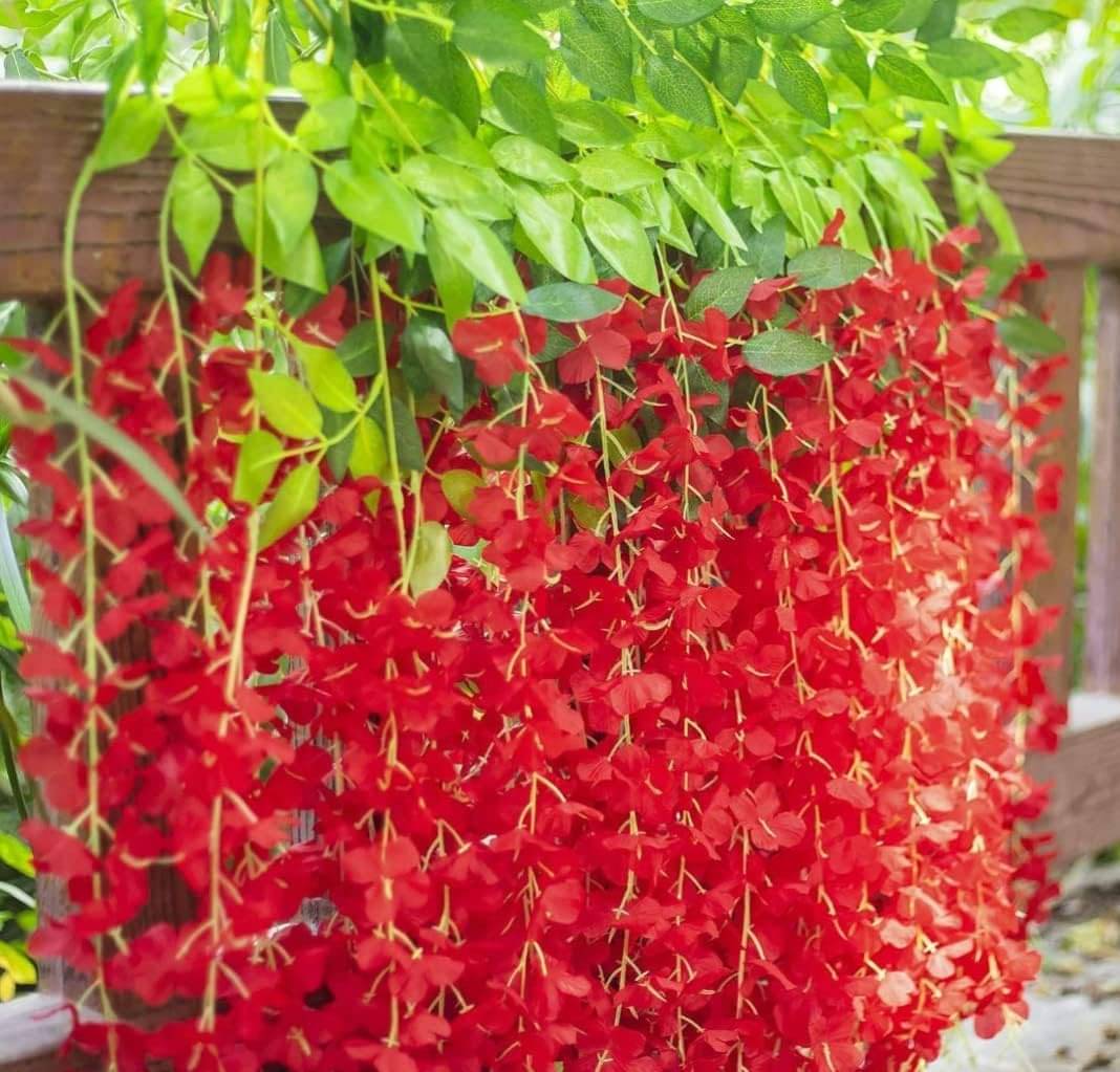     			RealPBR - Red Wild Artificial Flower ( Pack of 12 )