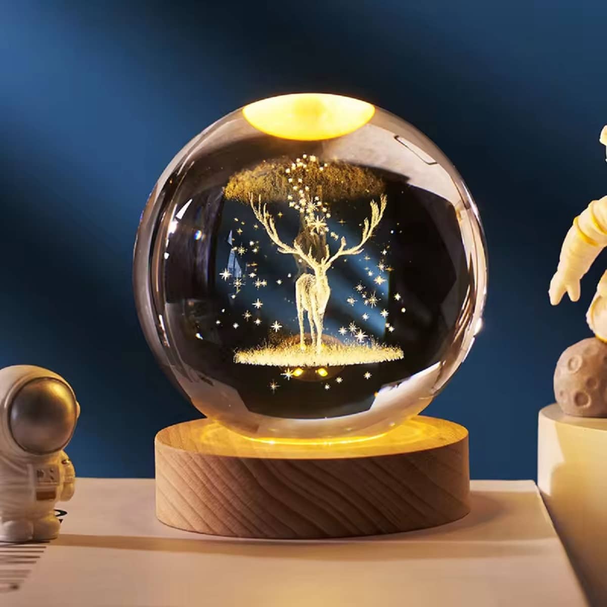 SHARUJA Gold Night Lamp ( Pack of 1 )