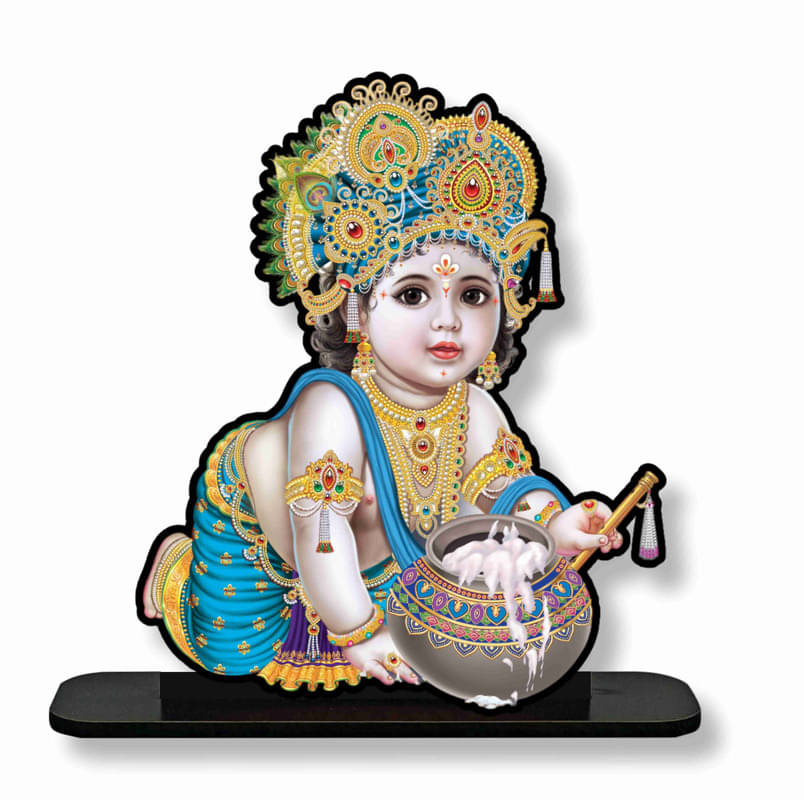     			Saf Wood Lord Krishna Idol ( 25 cm )