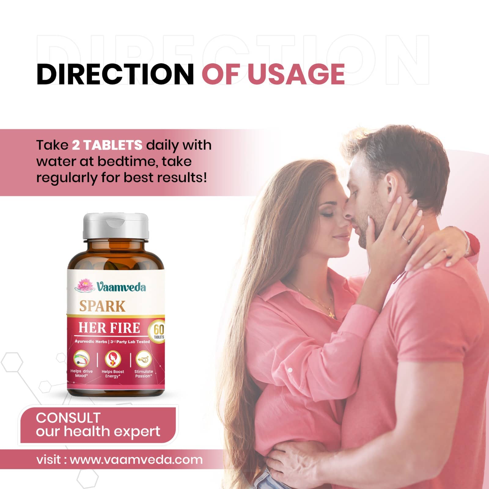 Spark Her Fire Libido Booster For Women, Improves Mood and Ignites Passion