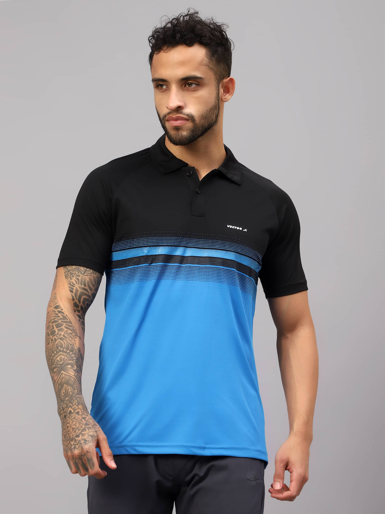     			Vector X Black Polyester Regular Fit Men's Sports Polo T-Shirt ( Pack of 1 )