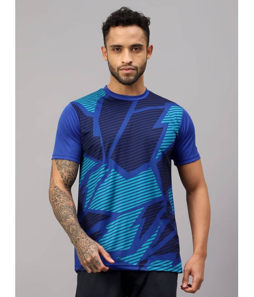     			Vector X Navy Polyester Regular Fit Men's Sports T-Shirt ( Pack of 1 )
