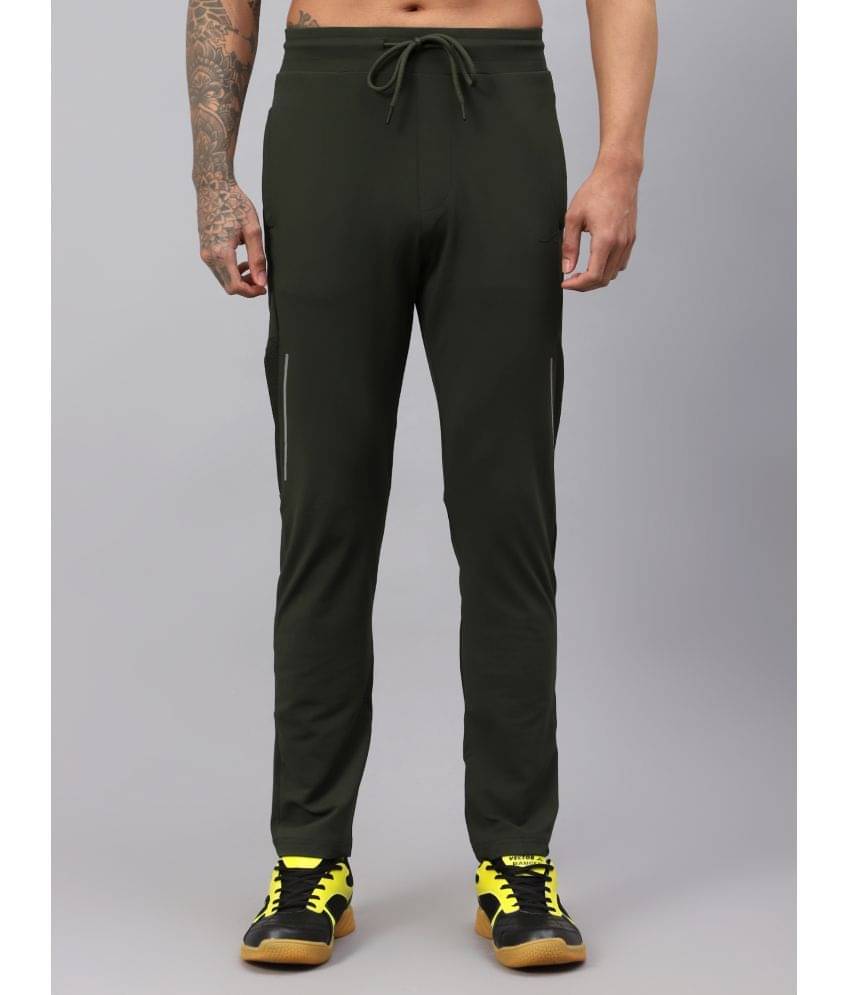 Vector X Olive Polyester Men's Sports Trackpants ( Pack of 1 ) Vector X Olive Polyester Men's Sports Trackpants ( Pack of 1 )