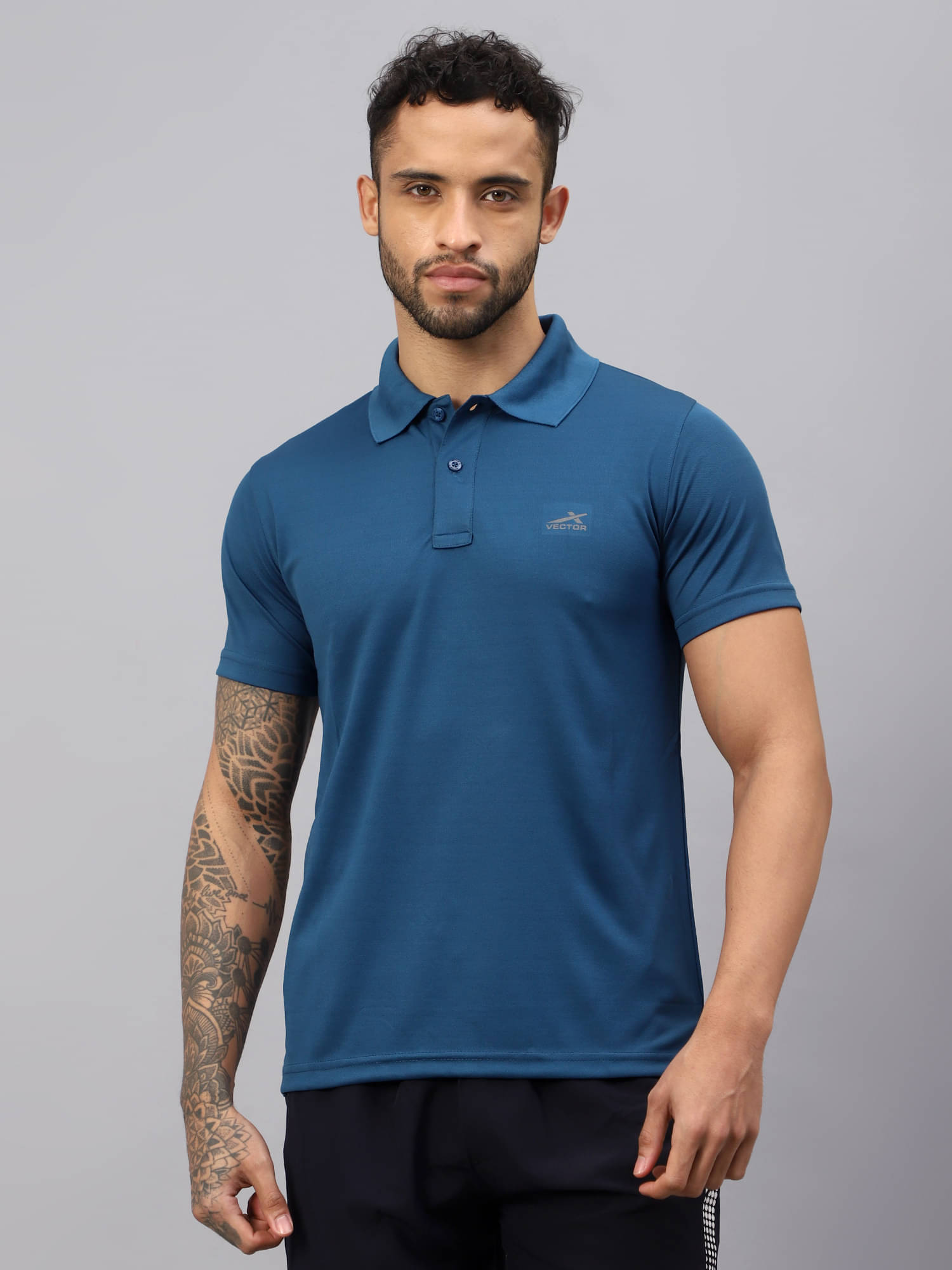 Vector X Teal Polyester Regular Fit Men's Sports Polo T-Shirt ( Pack of 1 ) Vector X Teal Polyester Regular Fit Men's Sports Polo T-Shirt ( Pack of 1 )