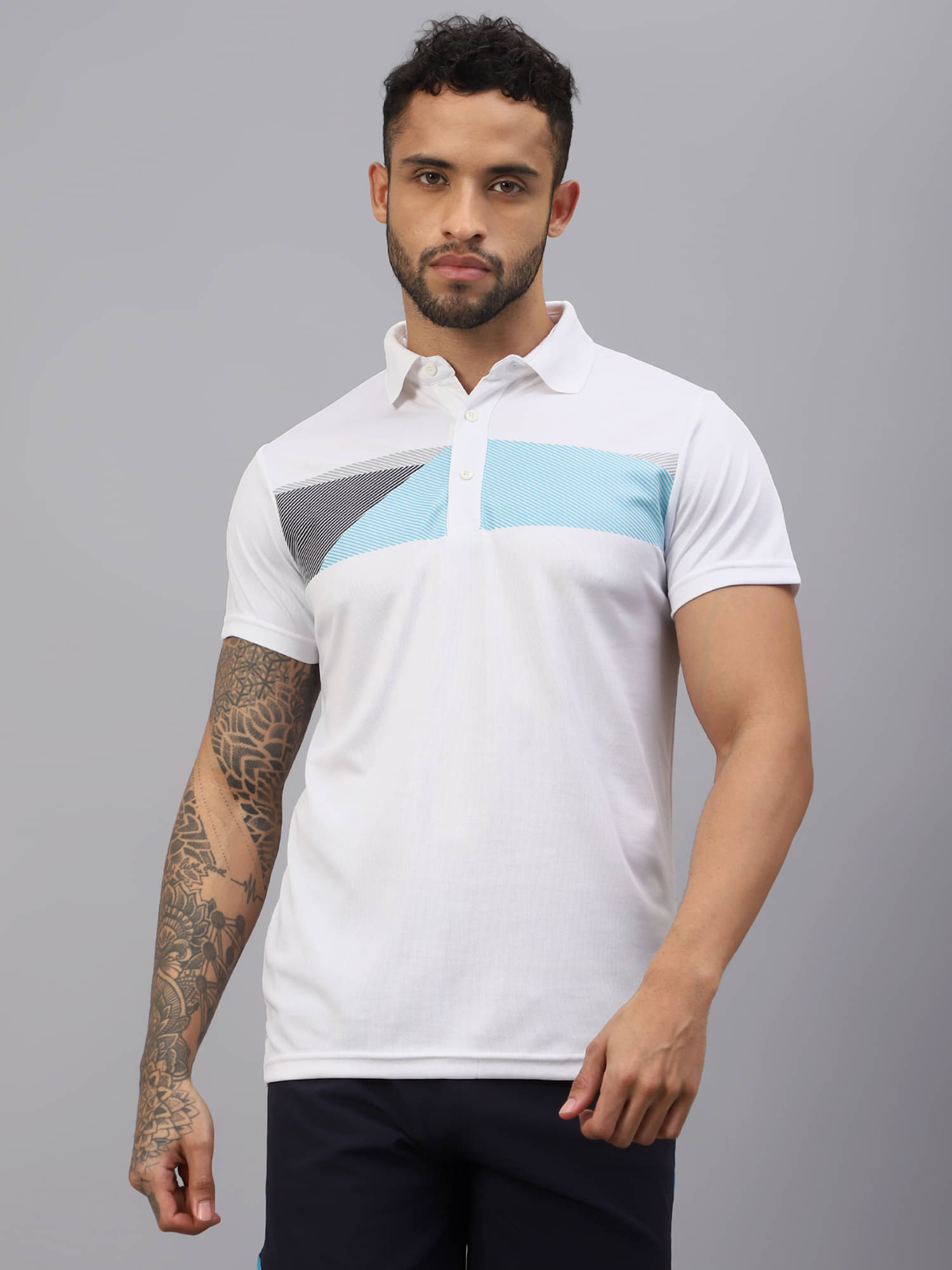     			Vector X White Polyester Regular Fit Men's Sports Polo T-Shirt ( Pack of 1 )