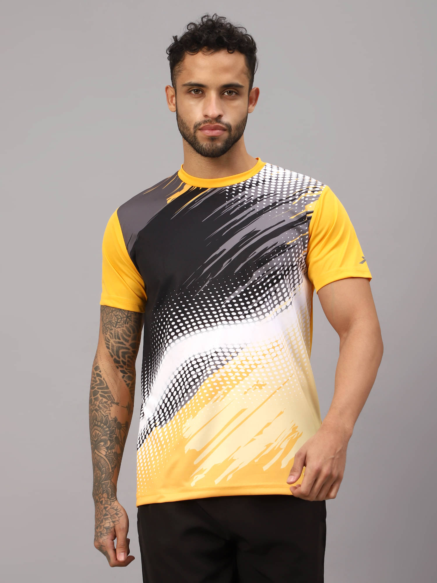     			Vector X Yellow Polyester Regular Fit Men's Sports T-Shirt ( Pack of 1 )