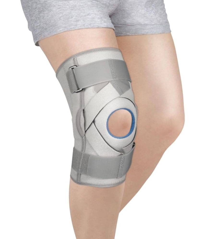     			Vissco Unisex Hinge-Free Knee Braces Single Grey ( S - Size )