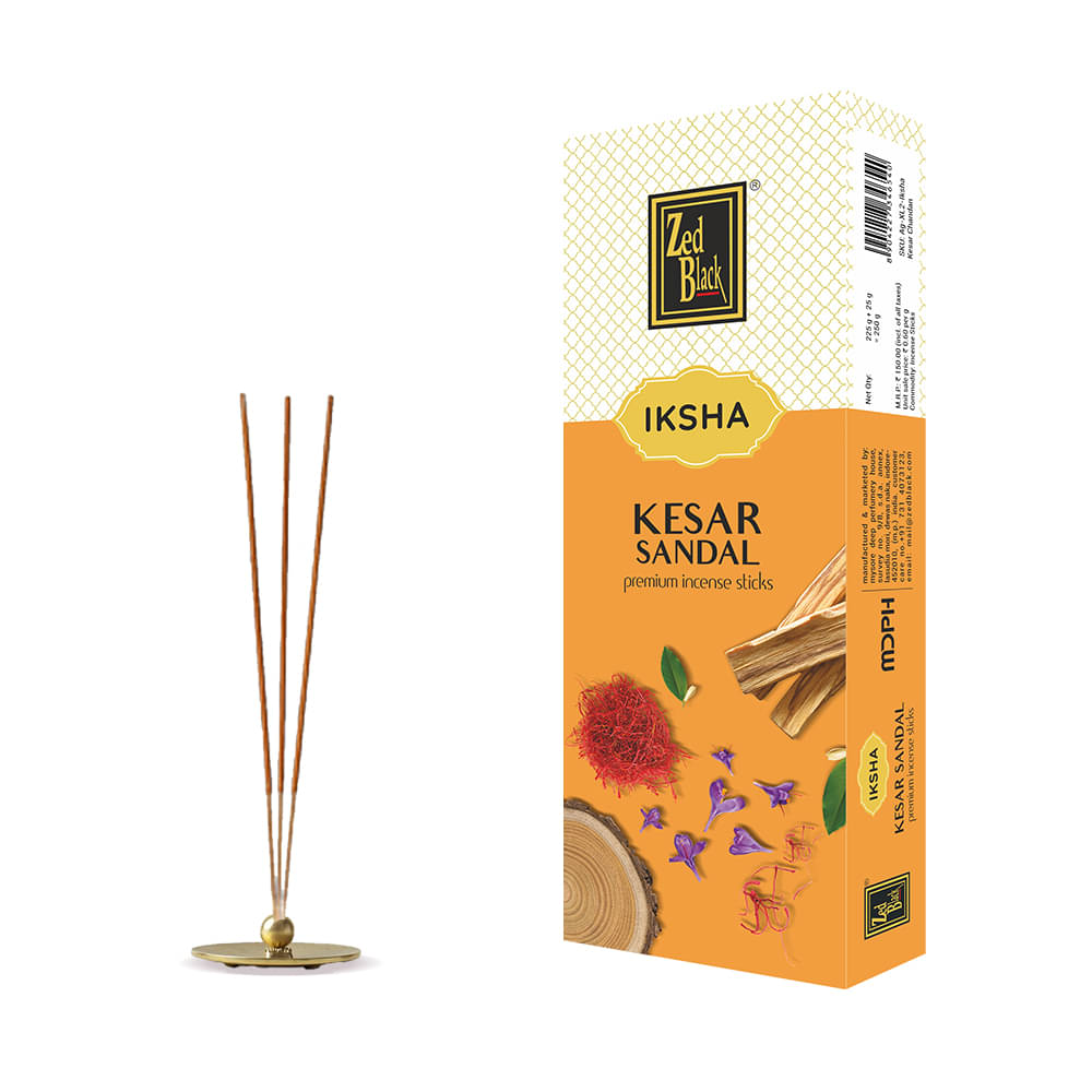 Zed Black Iksha Kesar Chandan Premium Incense Sticks (Pack of 1) Zed Black Iksha Kesar Chandan Premium Incense Sticks (Pack of 1)