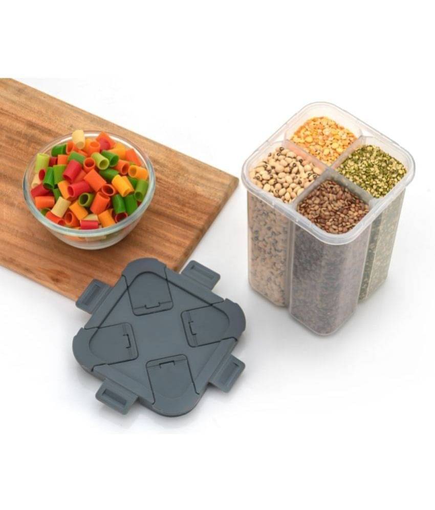 analog kichenware Dal/Pasta/Grocery PET Grey Dal Container ( Set of 1 ) analog kichenware Dal/Pasta/Grocery PET Grey Dal Container ( Set of 1 )