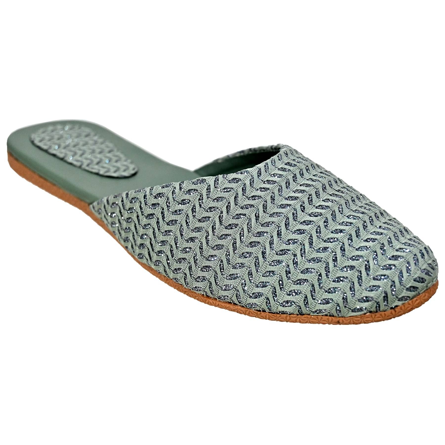     			Altek Green Women's Mules