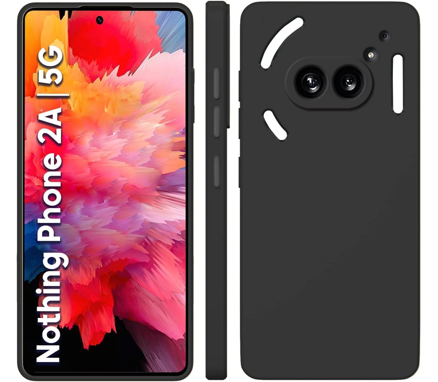 BEING STYLISH Plain Cases Compatible For Silicon Nothing Phone 2A ( Pack of 1 )     			BEING STYLISH Plain Cases Compatible For Silicon Nothing Phone 2A ( Pack of 1 )