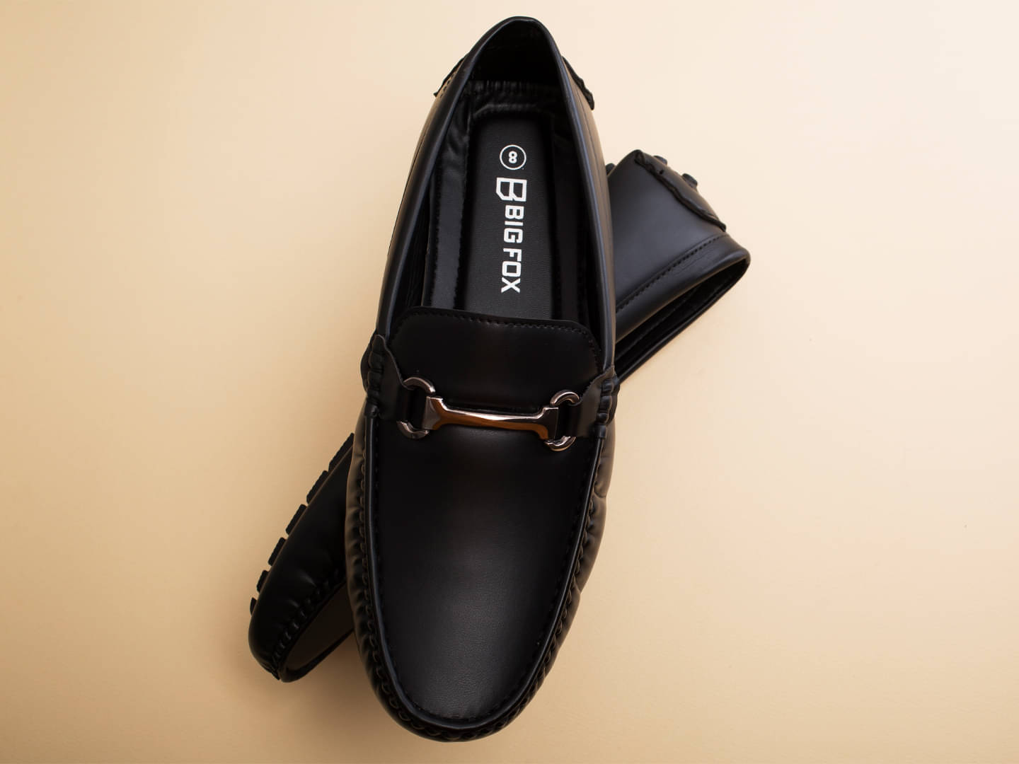     			Big Fox Black Men's Slip on