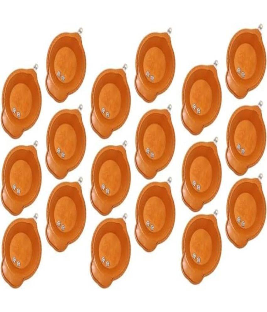     			Brite Plastic Floor Diya - Pack of 18