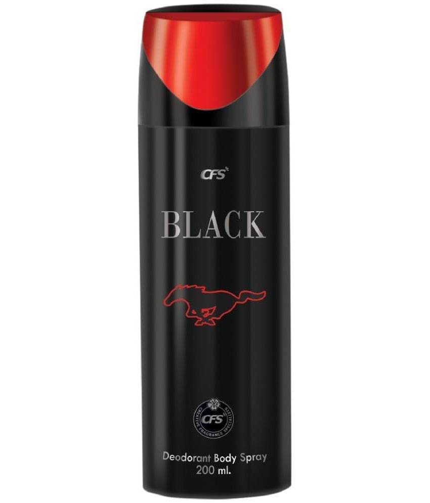     			CFS BLACK Deodorant Spray for Unisex 200 ml ( Pack of 1 )