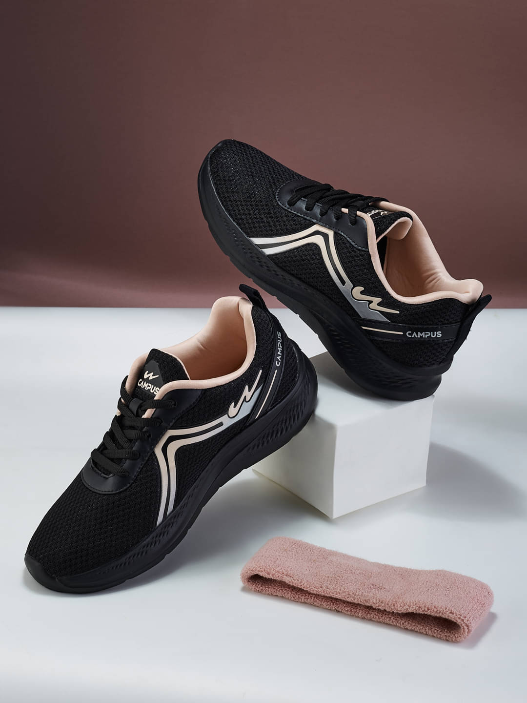     			Campus - Black Women's Running Shoes